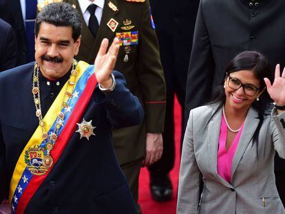 Nicolás Maduro y Delcy Rodriguez, en agosto pasado.