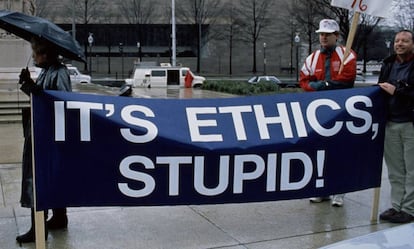 Manifestación en Washington, D.C. en los años 90