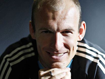 Arjen Robben, el miércoles durante la entrevista.