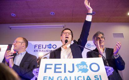 Alberto Núñez Feijóo, després de conèixer els resultats de les eleccions.