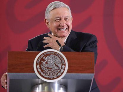 López Obrador, en la conferencia del miércoles. 