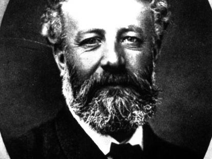 Retrato de escritor francés Julio Verne conservado en la Biblioteca Nacional de Francia.