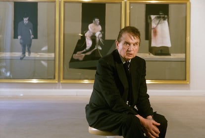 Francis Bacon retratado en París el 29 de septiembre de 1987.