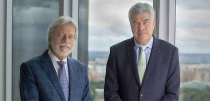 Luis Amodio y Mauricio Amodio, presidente y vicepresidente primero de OHLA, respectivamente.