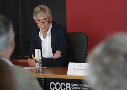 El consejero de Salud de la Generalitat, Josep Maria Argimon, en una rueda de prensa este viernes.
