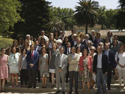 'Foto de familia' de la inauguración de PhotoEspaña.