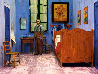 El artista que se convierte en el autorretrato de Van Gogh y otras obras de arte