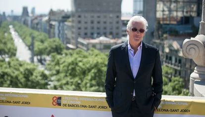 Richard Gere en el Paseo de Gràcia de Barcelona en el festival de cine Sant Jordi.