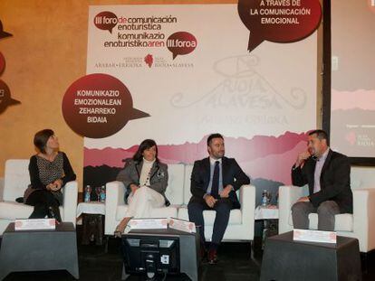 Arantza Madariaga, Itziar Epalza, Borja Monje y Jokin Villanueva, de izquierda a derecha.