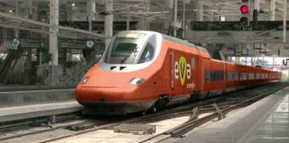 Simulación del nuevo tren de alta velocidad EVA.
