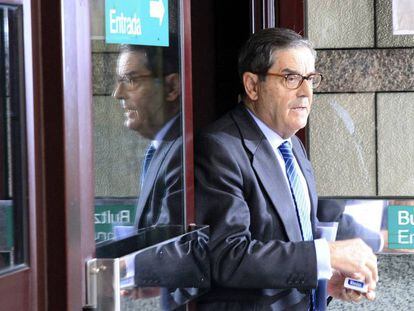 Mario Fernández sale de los juzgados de Bilbao tras prestar declaración