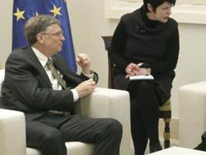 Bill Gates y el presidente del Gobierno, Mariano Rajoy