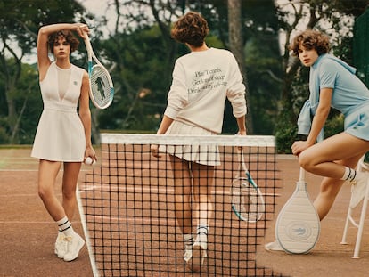 Imágenes de la colaboración entre Sporty & Rich y Lacoste.