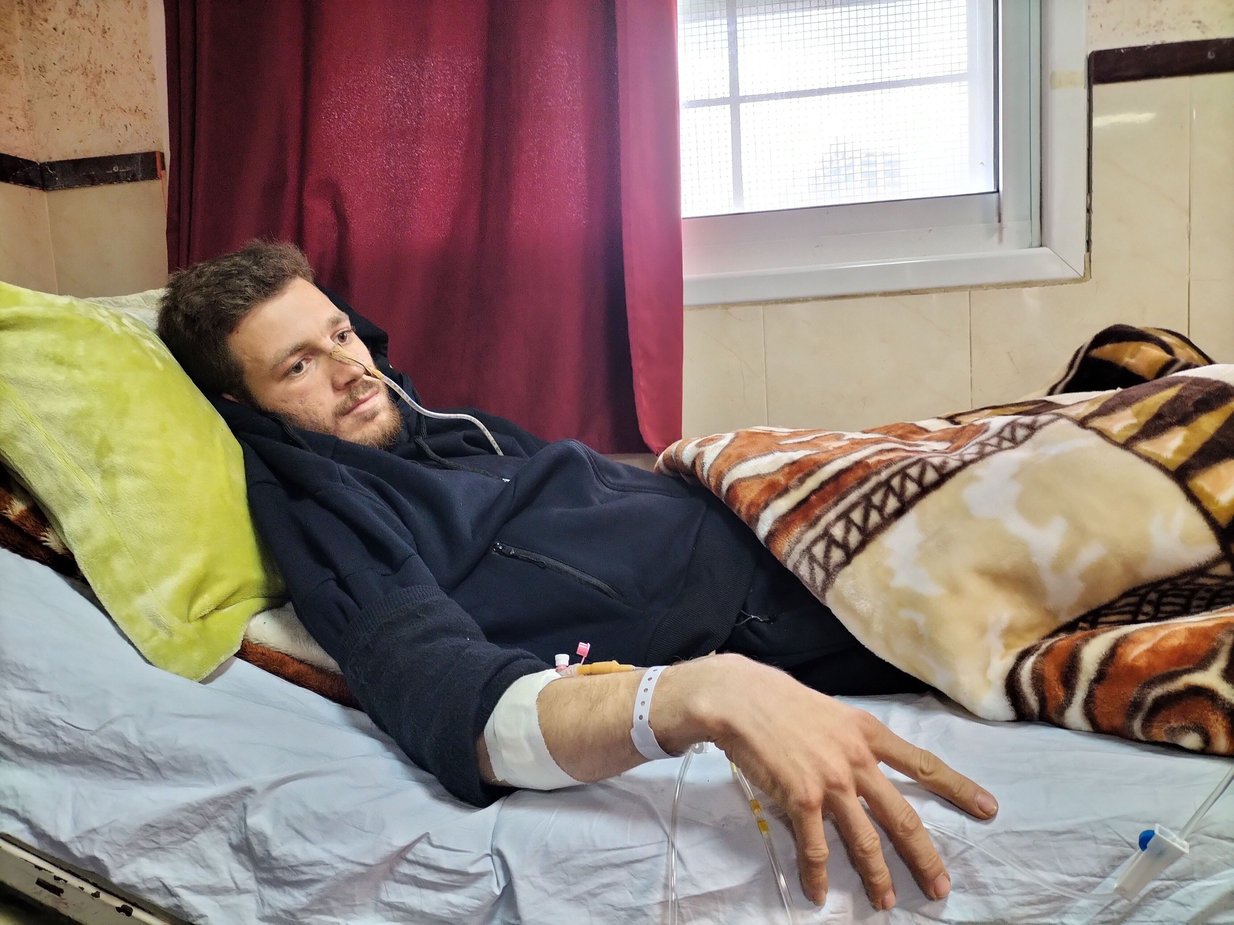 Yamal Kader, el jueves en el hospital de Rafidia, en la ciudad cisjordana de Nablus.