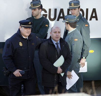 Roberto Flórez a su llegada a la audiencia Provincial de Madrid para asistir al juicio que se sigue contra el por traición.