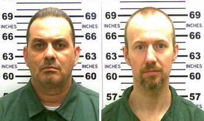 Los presos fugados Richard Matt (izda.) y David Sweat.