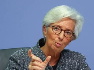 Christine Lagarde, presidenta del BCE. En vídeo, un plan de choque de 750.000 millones contra el coronavirus.