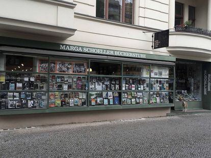 Librería Marga Schoeller, con más de 90 años de antigüedad, y que osó vender a escondidas libros prohibidos por los nazis.