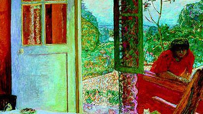<i>Comedor en el campo</i> (1913), de Pierre Bonnard, en el Museo de Arte Moderno de París.