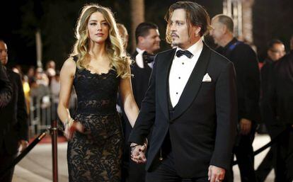 Johnny Depp y Amber Heard, en una foto de archivo.