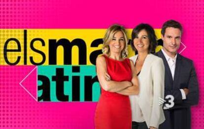 Els tres presentadors de 'Els matins'.