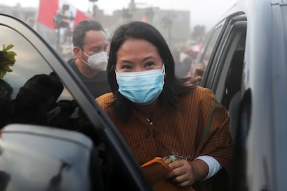 Candidata conservadora Keiko Fujimori, 20 de mayo en Lima.