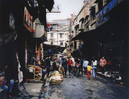 Gemuse Markt, Wuhan, 1995.