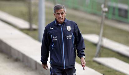 El entrenador de la selección uruguaya, Óscar Tabárez.