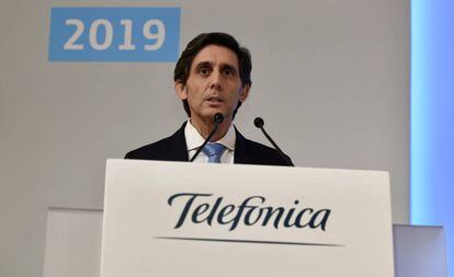 El presidente ejecutivo de Telefónica, José María Álvarez-Pallete,