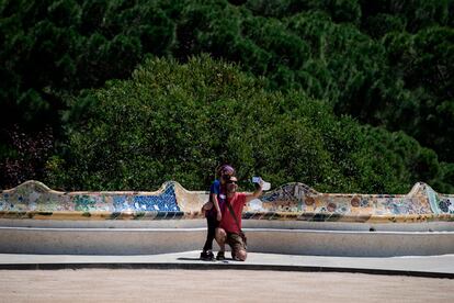 El Parque Güell de Barcelona, este miércoles 20 de mayo.