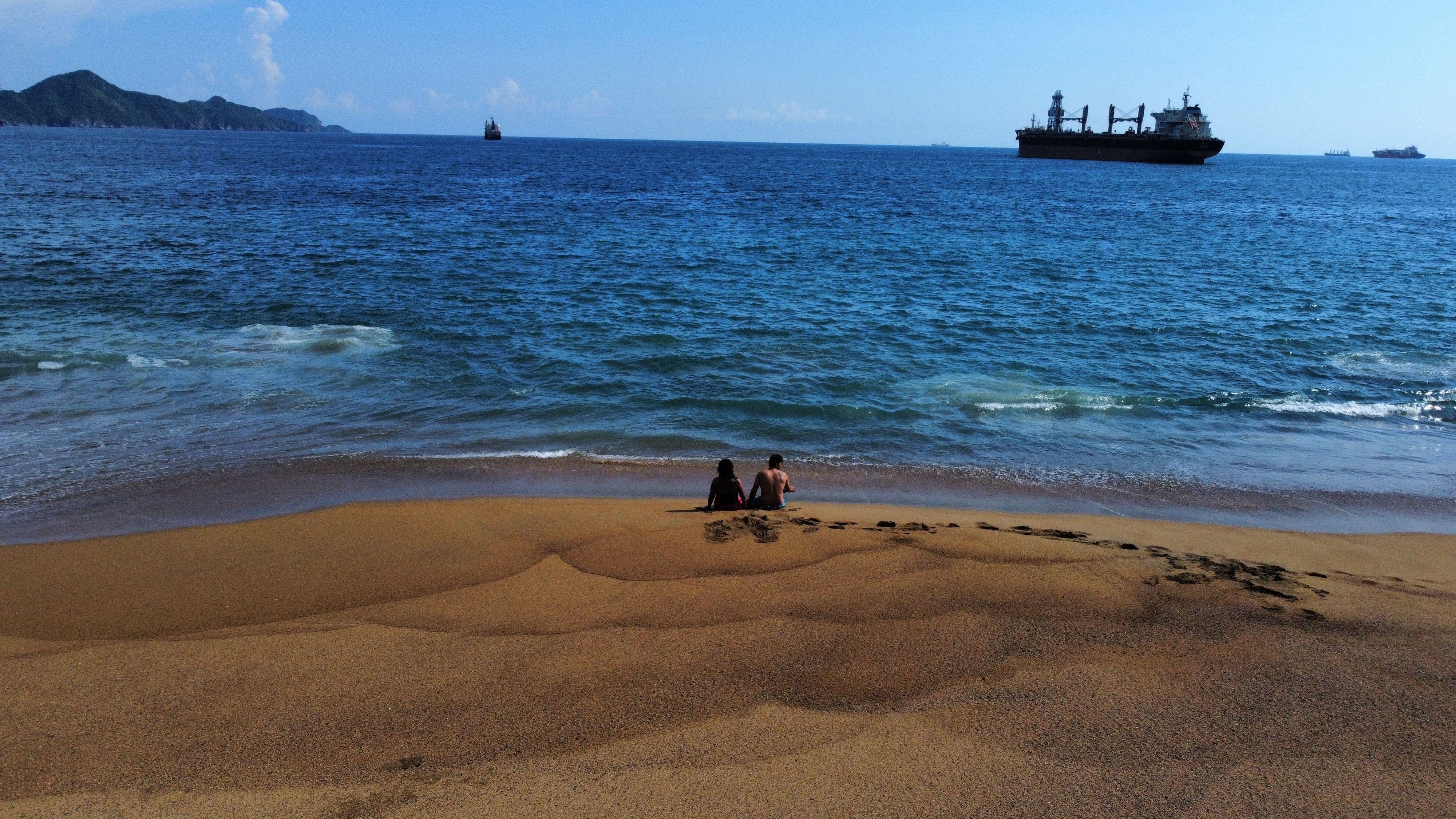 La playa de Manzanillo, lugar al que fue llevado el náufrago australiano Timothy Shaddock, rescatado el pasado 12 de julio en el océano Pacífico.