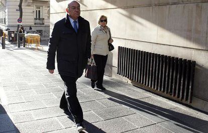 Díaz Ferrán, a su llegada a la Audiencia Nacional.