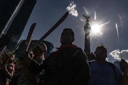 Marcha por el noveno aniversario del Caso Ayotzinapa