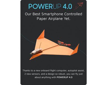 Powerup 4.0, el avión de papel inteligente.