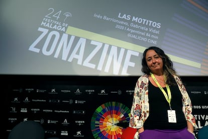 Gabriela Vidal, guionista de la película ‘Las motitos’, en la 24ª edición del Festival de Málaga.