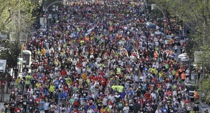 La carrera por la calle de Aragón.