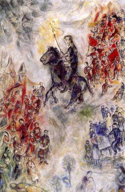 Ilustración de Marc Chagall para 'Don Quijote'.