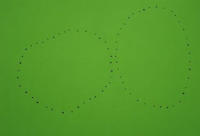 &#039;Concetto spaziale&#039;, Fontana, 1961.Colecci&oacute;n particular, cortes&iacute;a Sperone Gallery, Nueva York. 