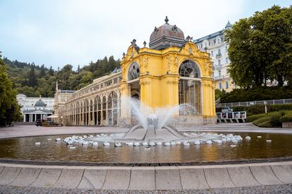 La columnata principal de Mariánské Lázně, en la República Checa.