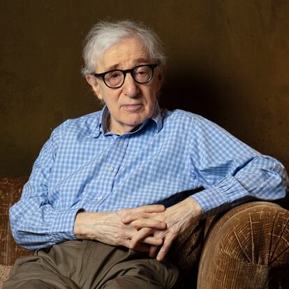 Film Director Woody Allen photographed at his studio in Manhattan New York