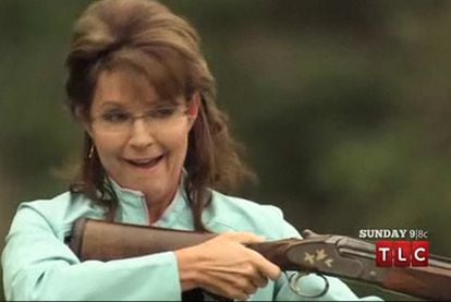 Sarah Palin durante su programa.