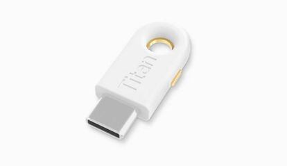 Llave USB-C Titan de Google.