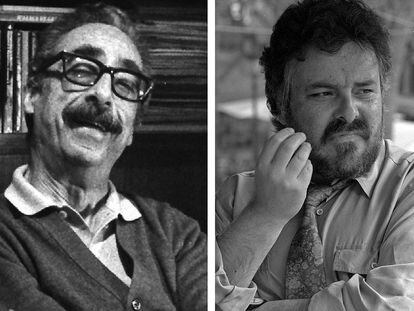 Los escritores Manuel de Pedrolo (izquierda) y Jaume Fuster.