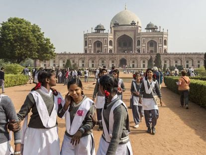 La tumba del emperador Humayun, en Nueva Delhi. 