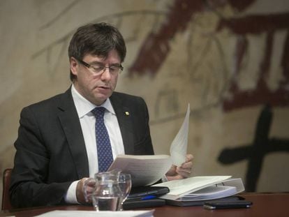 El presidente de la Generalitat de Catalu&ntilde;a, Carles Puigdemont.