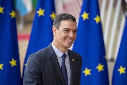 Pedro Sánchez, el pasado día 23 de marzo en Bruselas.