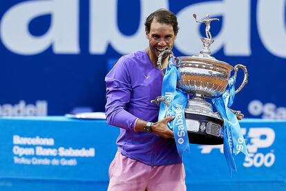 BARCELONA, SPAIN - APRIL 25: Rafael Nadal of Spain ATP Barcelona Open Banc Sabadell at the Real Club de Tenis Barcelona on April 25, 2021 in Barcelona, Spain. (Photo by Pedro Salado/Quality Sport Images)
PEDRO SALADO
25/04/2021
