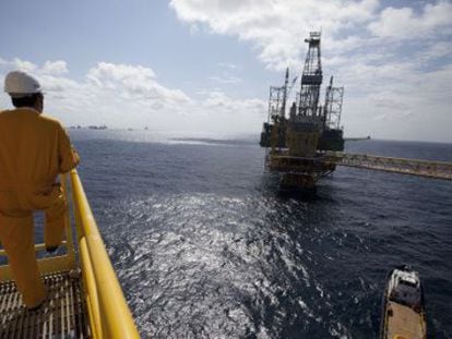 Plataformas petrol&iacute;feras en el Golfo de M&eacute;xico