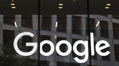 El logotip de Google a les oficines de Londres. 