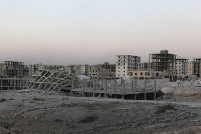 Según Naciones Unidas, el 50%o de las infraestructuras sirias han sido destruidas desde que comenzara el conflicto sirio en marzo 2011.